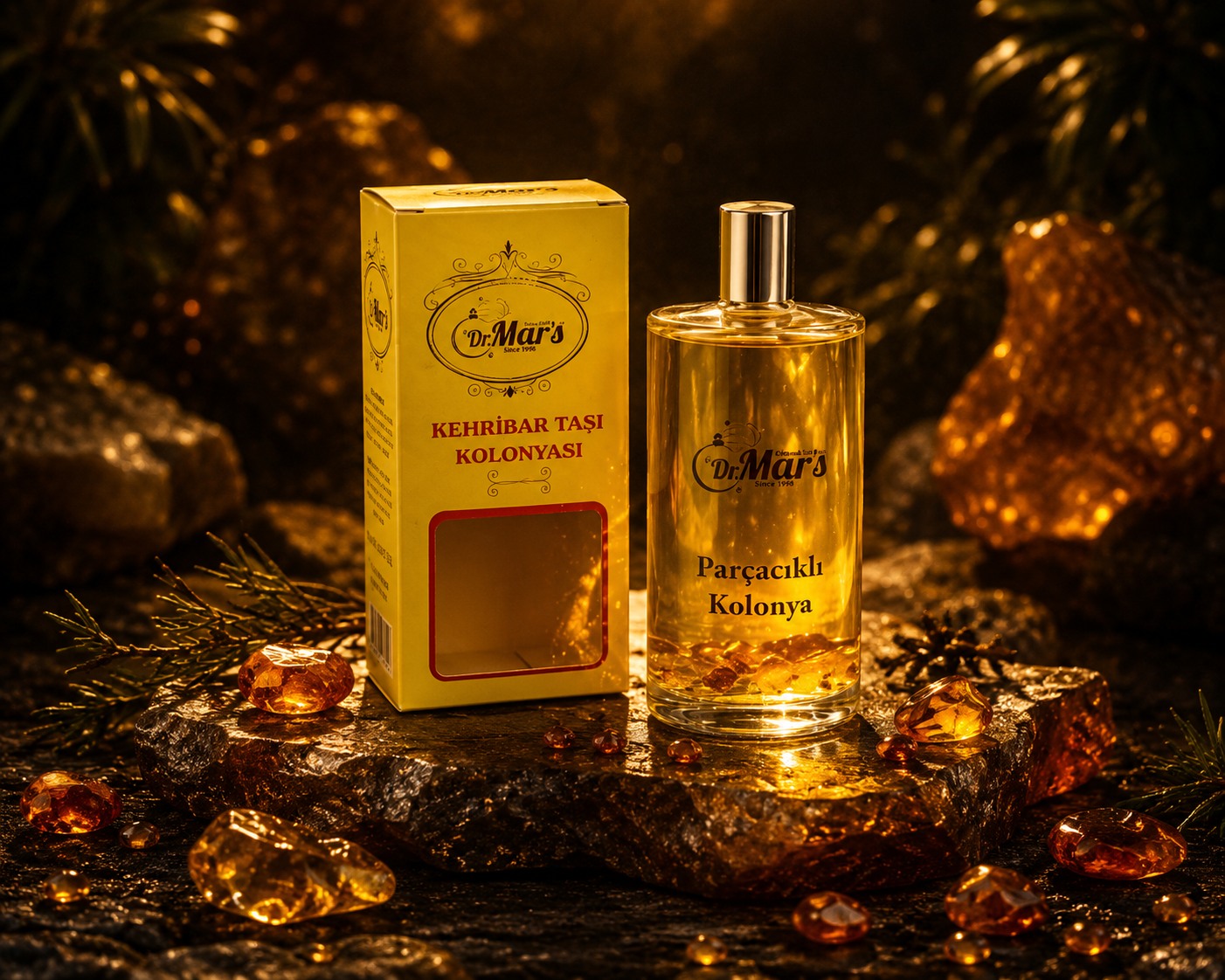 Kehribar Taşı Kolonyası Parçacıklı